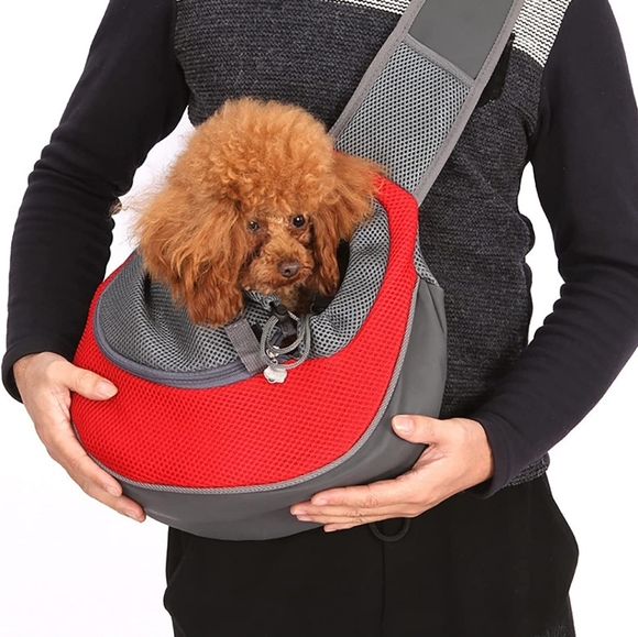 Pet Dog Sling Carrier Bag for Small Dogs Puppy Cat Sling Backpack - Brand New - Picture 5 of 8